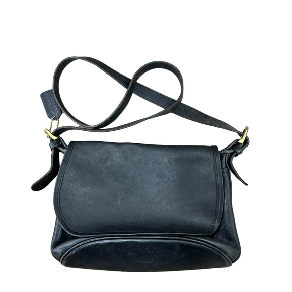 VINTAGE COACH FLETCHER black Bag 4150 Crossbody Black - Picture 1 of 12